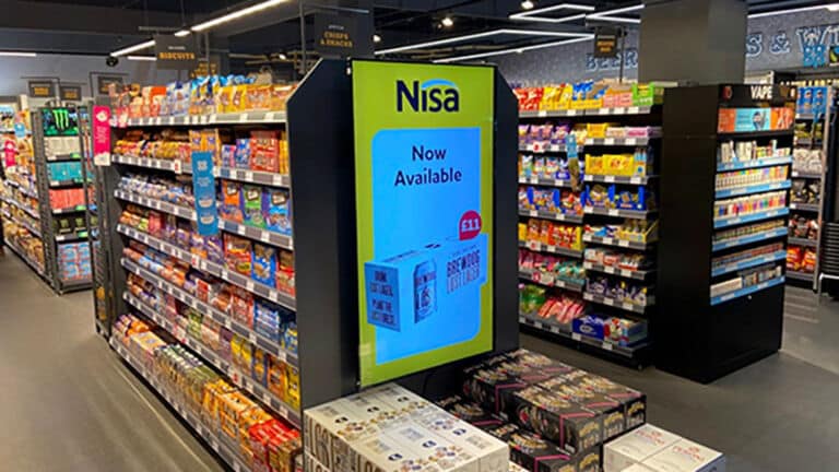 Digital Menu Board in a supermarket