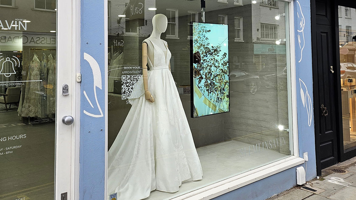 Dress Shop Digital Display for House of Savin