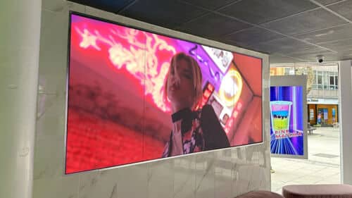 Video Wall in a Gallery