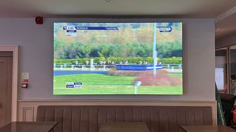 Video Wall in a Sports Bar