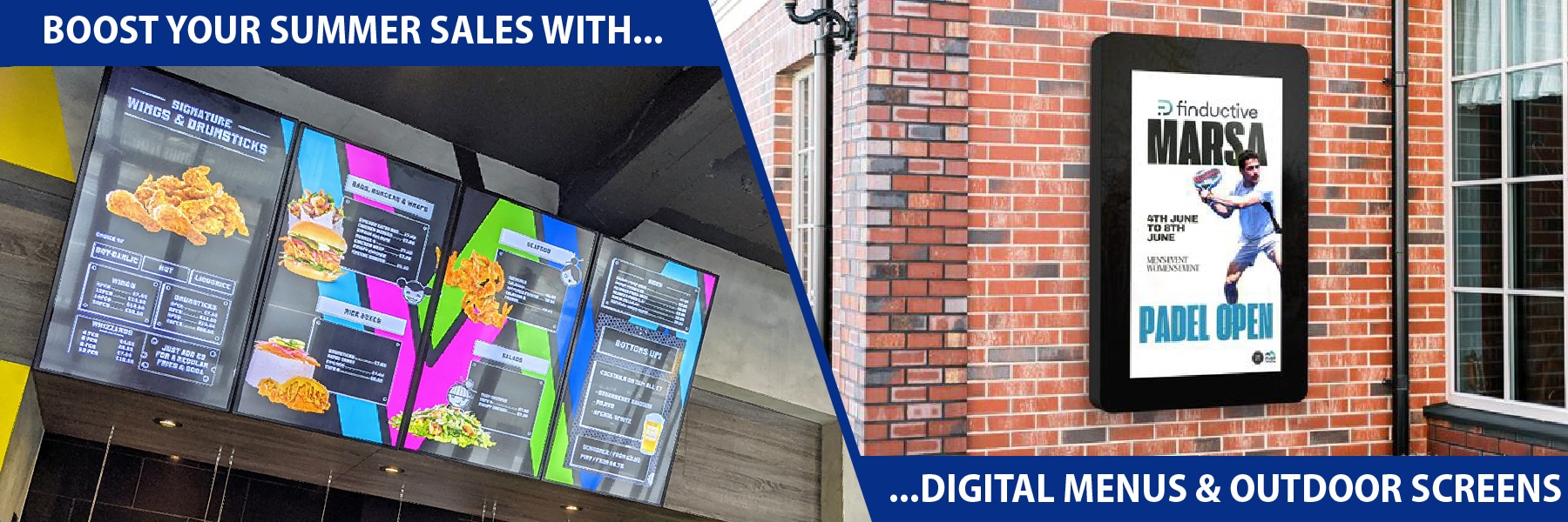 Digital Menus and Outdoor Digital Banner