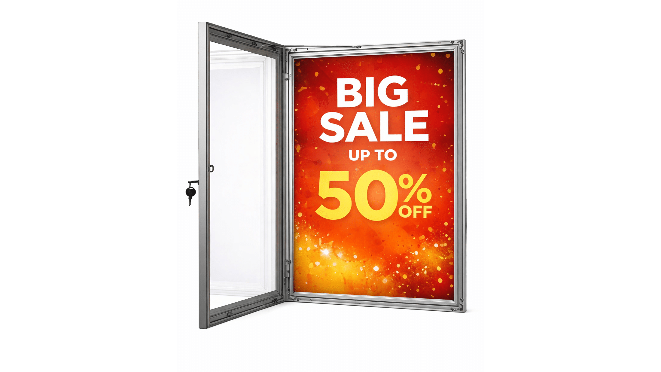 LED External Poster Case | Side Opening Outdoor Cases - W&Co Displays ...