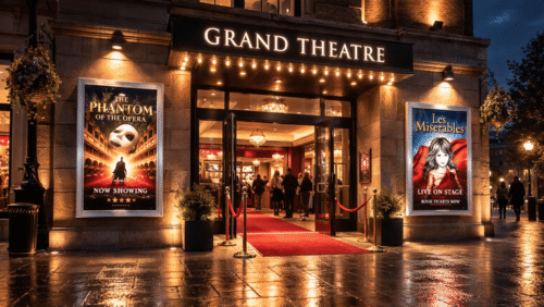 Grand Theatre Poster Cases with side opening front door Grand Theatre Poster Cases with side opening front door