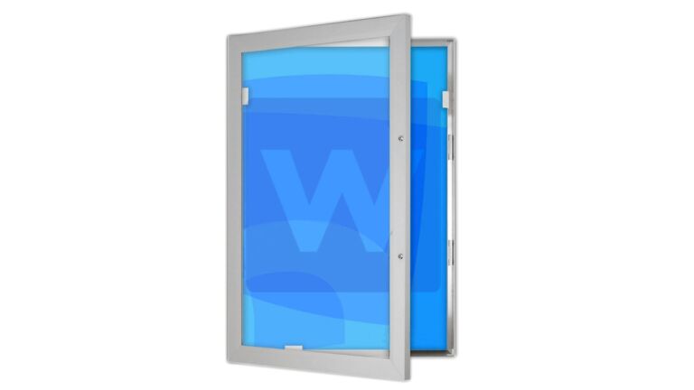 Side Opening illuminated poster case Side Opening illuminated poster case