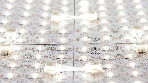 LED Matrix Sheet close up 16-9 LED Matrix Sheet close up 16-9