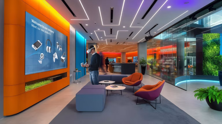 Philips Unite 110 inch All-in-One LED Video Wall company showroom