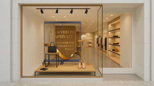 See-Through Digital LED Totem Window Display