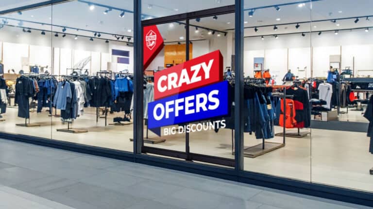 See-Through Digital LED Totem in a Store Window