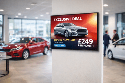 iiyama digital screen with exclusive deal on a new car