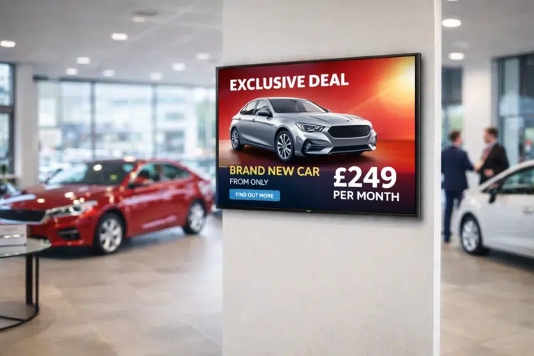 iiyama digital screen with exclusive deal on a new car