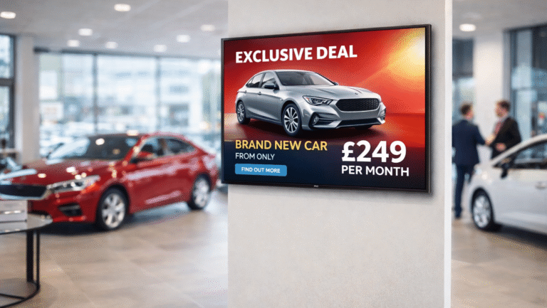 iiyama digital screen with exclusive deal on a new car