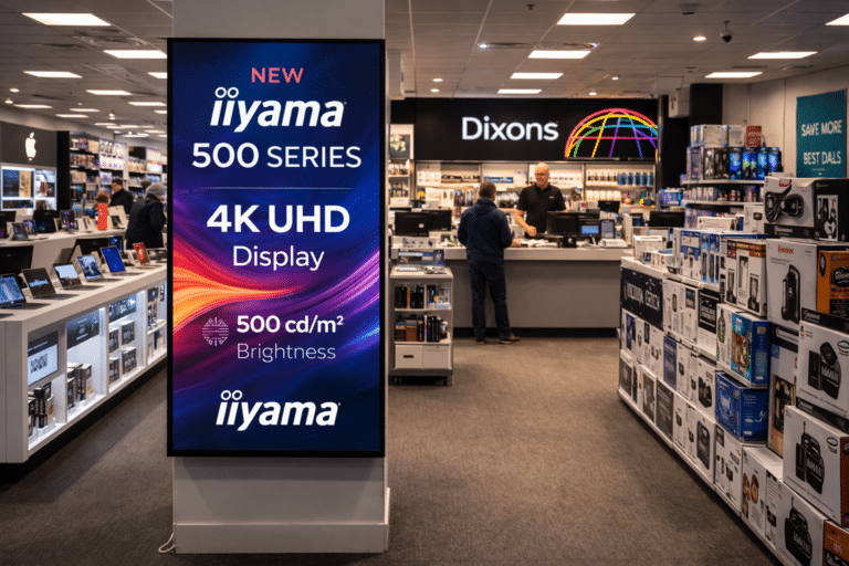 iiyama 500 digital display screen in Dixons store