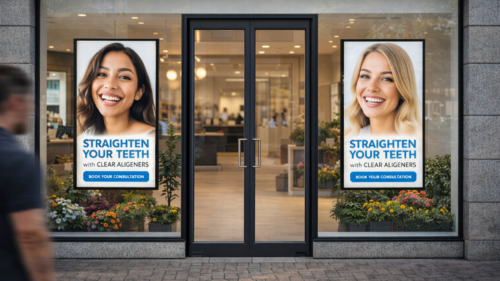 High Bright LG Digital Window Displays in dental clinic