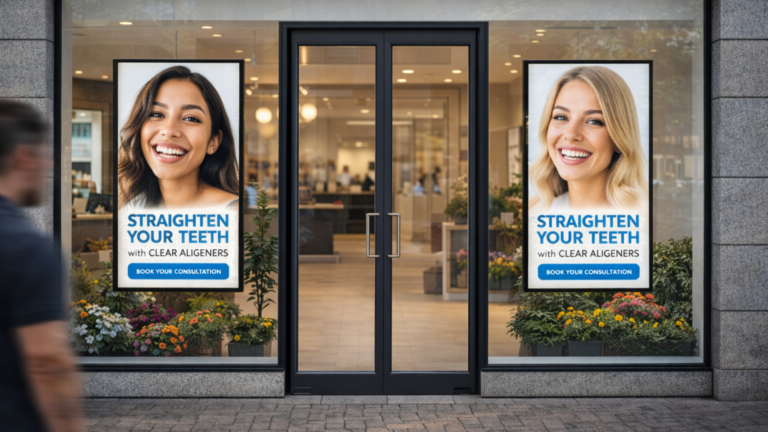 High Bright LG Digital Window Displays in dental clinic