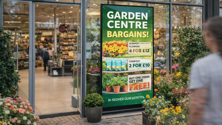 LG Digital Screen high bright for Garden center entrance