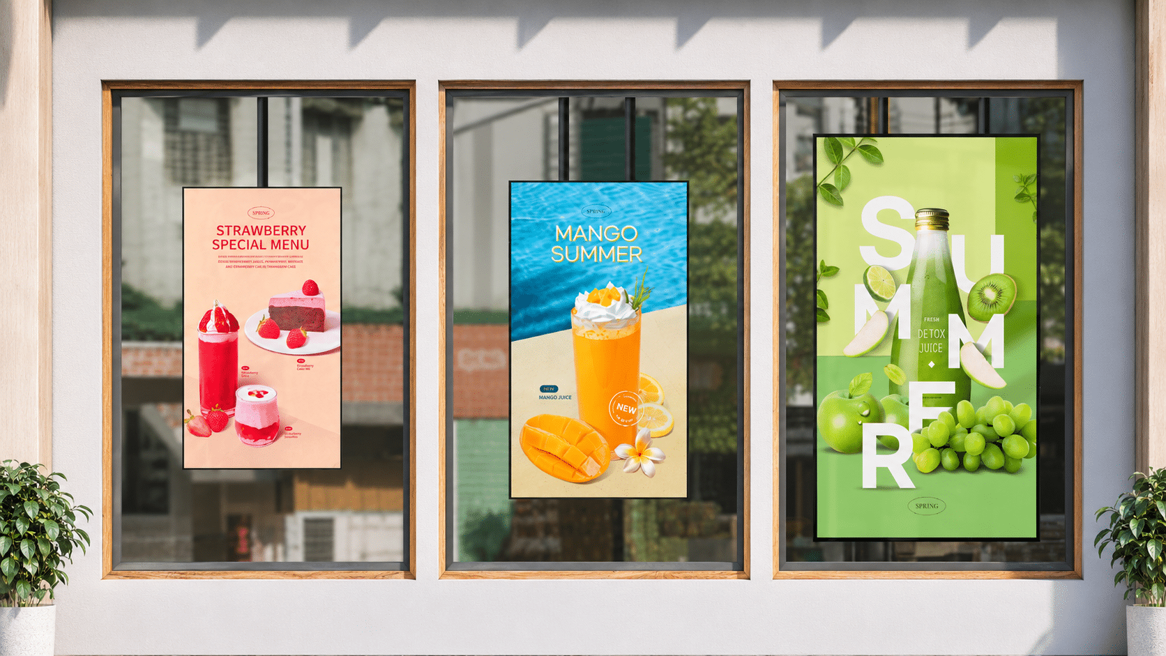 LG High Brightness Digital Screen Shop Window different sizes