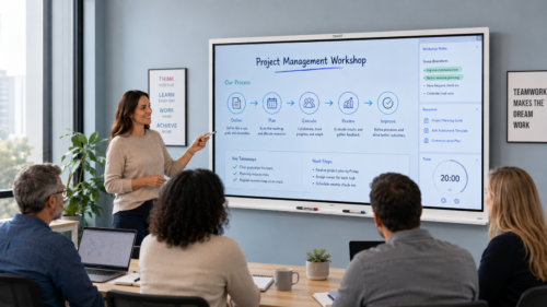 SMART Board Digital Whiteboard used for presentation