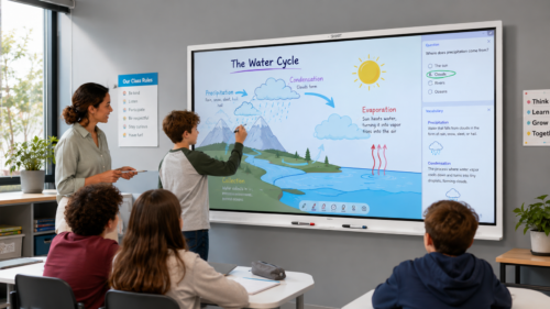 SMART Board Digital Whiteboard used in classroom