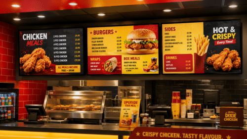 Chicken Shop Samsung Digital Menu Counter Chicken Shop Samsung Digital Menu Counter