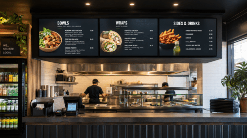 iiyama digital menu boards for fast food restaurant iiyama digital menu boards for fast food restaurant