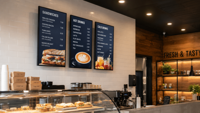 iiyama digital menu boards for sandwich shop iiyama digital menu boards for sandwich shop