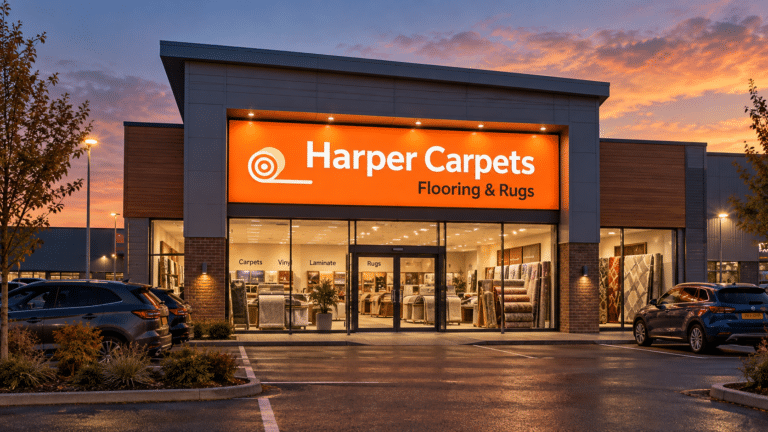 Slim Front Loading Flex Face Sign for Carpet Shop